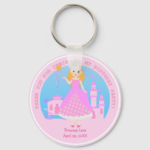 Fairytale Princess in Pink  Birthaday Party Key Ring
