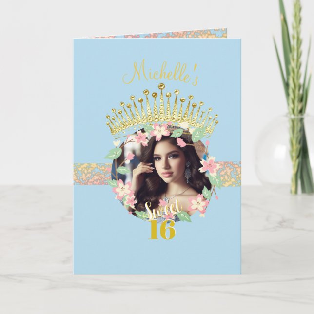 Fairytale Princess Photo Sweet sixteen Program Programme (Front)