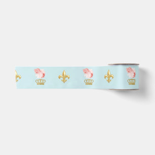 Fairytale Princess Royal Crown Fleur Feather Satin Ribbon