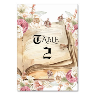 Fairytale Royal Baby Shower Table Number