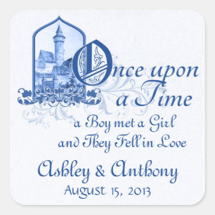 Fairytale Royal Blue Castle Once Upon Wedding Seal