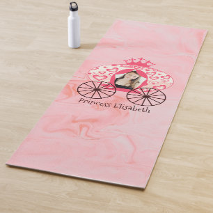 Fairytale Royal Princess Carriage Girl Birthday Yoga Mat