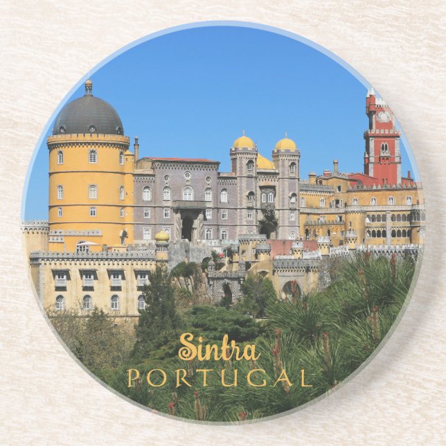 Fairytale Sintra Palace photo, in Portugal Coaster (Front)
