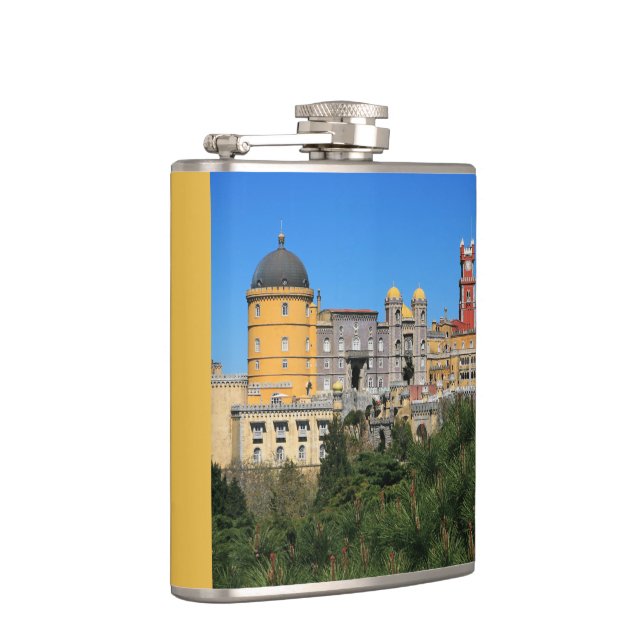 Fairytale Sintra Palace photo, in Portugal Hip Flask (Right)