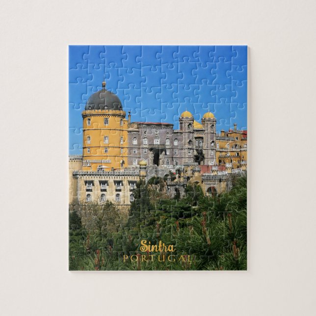 Fairytale Sintra Palace photo, in Portugal Jigsaw Puzzle (Vertical)