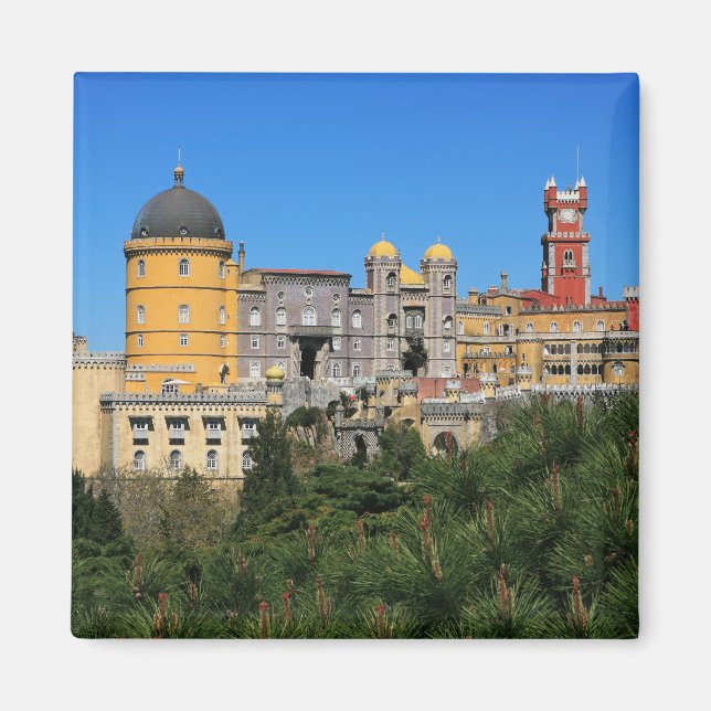 Fairytale Sintra Palace photo, in Portugal Magnet (Front)