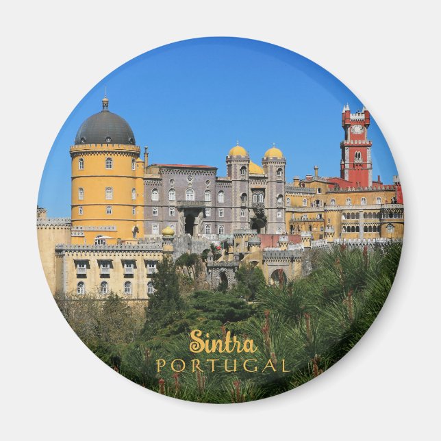 Fairytale Sintra Palace photo, in Portugal Magnet (Front)
