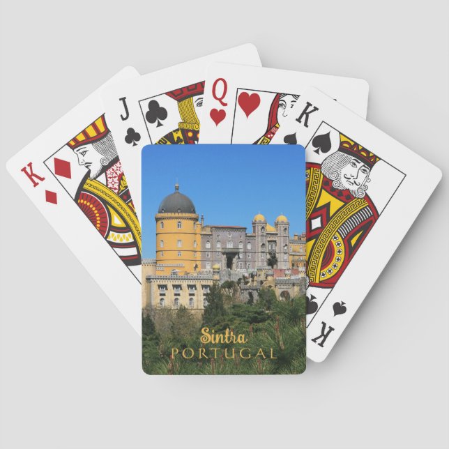 Fairytale Sintra Palace photo, in Portugal Playing Cards (Back)