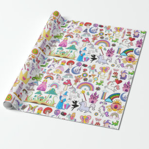 Fairytale Storybook Wrapping Paper Boutique Gift