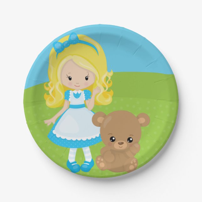 Fairytale Storytime Goldilocks and Three Bears Paper Plate (Front)