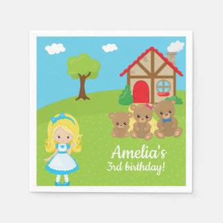 Fairytale Storytime Goldilocks Three Bears Napkin