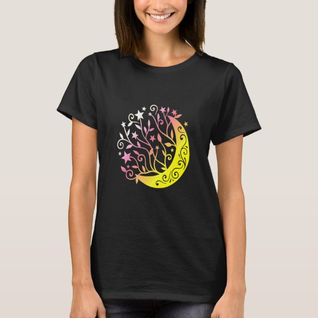 Fairytale Summermoon Stars Moon For Romantic Peopl T-Shirt (Front)