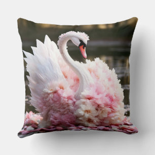 Fairytale swan cushion
