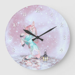 Fairytale Unicorn Large Clock