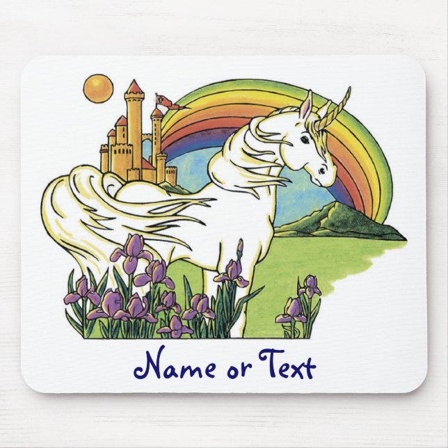 Fairytale Unicorn Mouse Mat (Front)