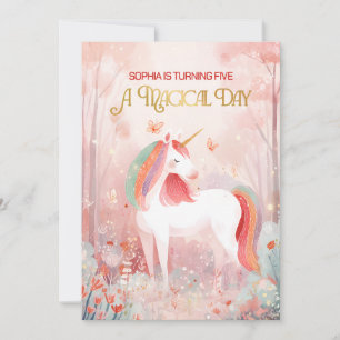 Fairytale Unicorn Party Invitation