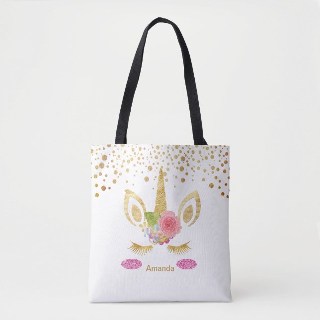 Fairytale Unicorn Tote Bag (Front)