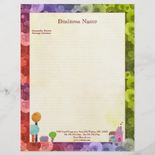 Fairytale Village Real Estate & Realtor Business Letterhead Template