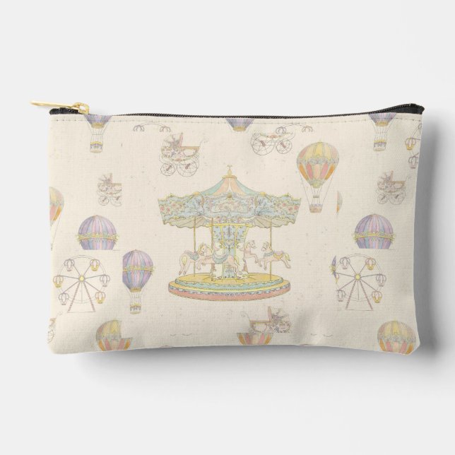Fairytale Vintage Amusement Park Accessory Pouch (Front)