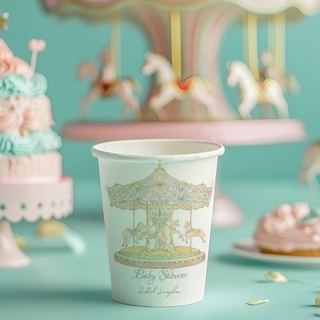 Fairytale Vintage Amusement Park Paper Cups (Creator Uploaded)