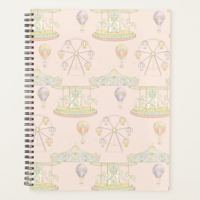 "Fairytale Vintage Amusement Park" Planner (Front)