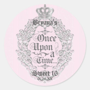Fairytale Vintage Once Upon A... Party Sticker