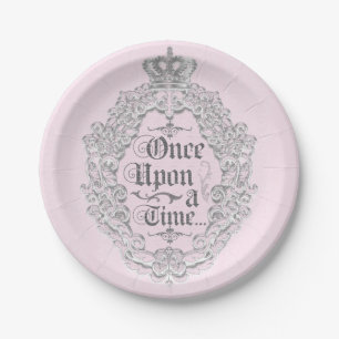 Fairytale Vintage Once Upon Princess Crown Plates