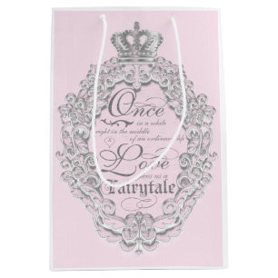 Fairytale Vintage Princess Pink Wedding Gift Bag