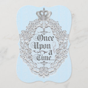 Fairytale Vintage Storybook Blue Invitation