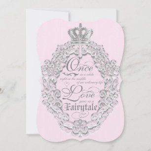 Fairytale Vintage Storybook Wedding Invitation