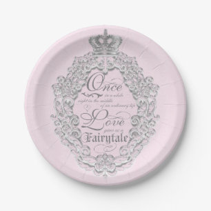 Fairytale Vintage Wedding Princess Crown Plates