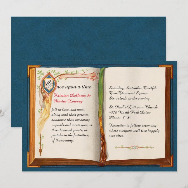Fairytale Wedding Invitation (Front/Back)