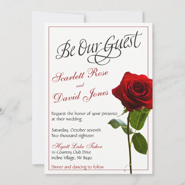 Fairytale Wedding Invitation (Front)