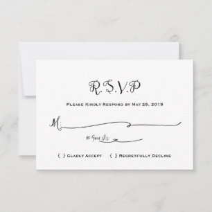 Fairytale Wedding RSVP - Once Upon A Time - White