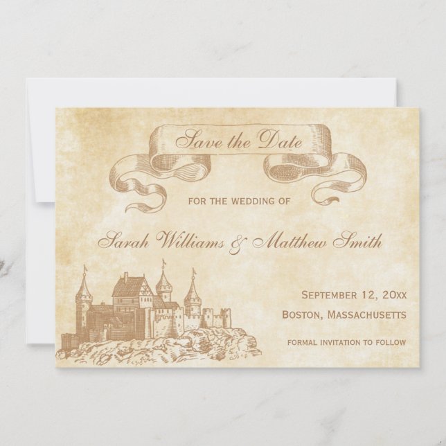 Fairytale Wedding Save the Date (Front)