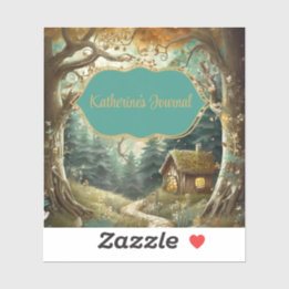 Fairytale Woodland Journal Bookplate Sticker