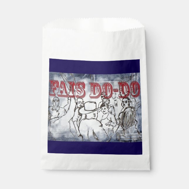 Fais Do-Do design  Favour Bags (Front)