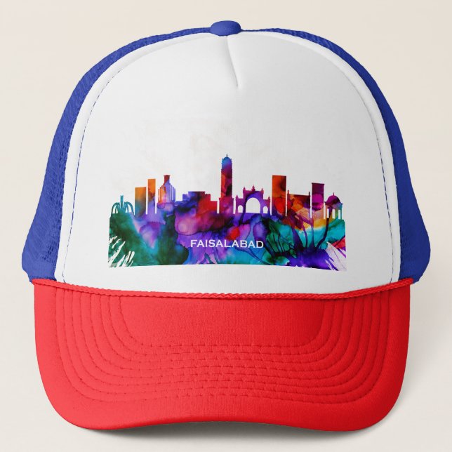 Faisalabad Skyline Trucker Hat (Front)