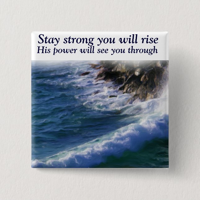 Faith_ 15 Cm Square Badge (Front)