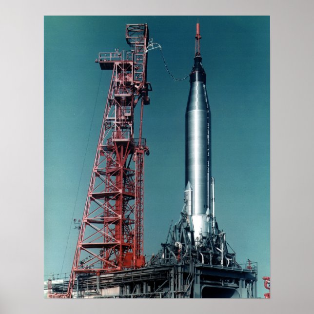 Faith 7 (Mercury Atlas 9) Spacecraft Poster (Front)