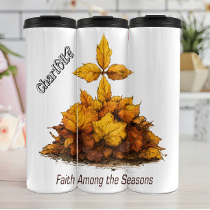 Faith Among the Seasons Graphic Thermal Tumbler