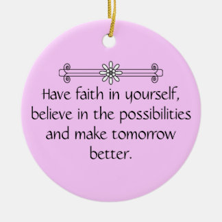 Faith and Belief Ceramic Tree Decoration