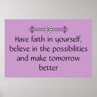 Faith and Belief Poster