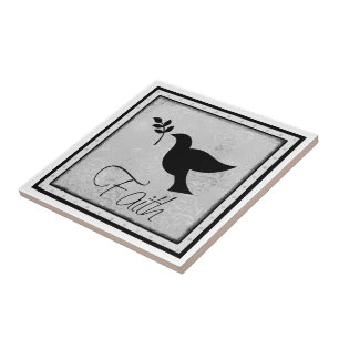 Faith and Dove Tile