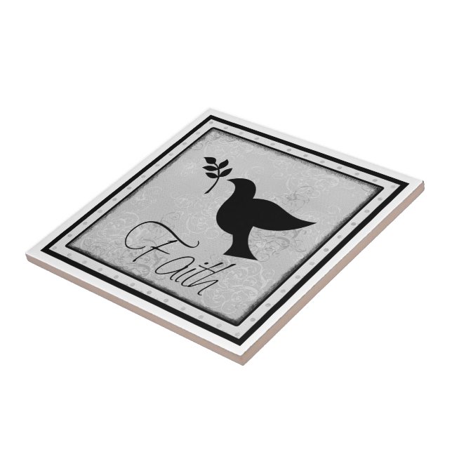 Faith and Dove Tile (Side)