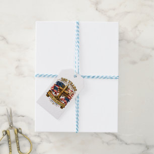 Faith and Freedom 250 Years Patriotic Cross Gift Tags