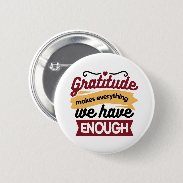 Faith and Gratitude Artwork – Uplifting Christian  6 Cm Round Badge (Front & Back)