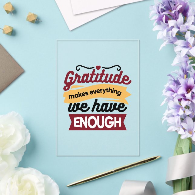 Faith and Gratitude Artwork – Uplifting Christian  Acrylic Invitations (Insitu (Wedding))