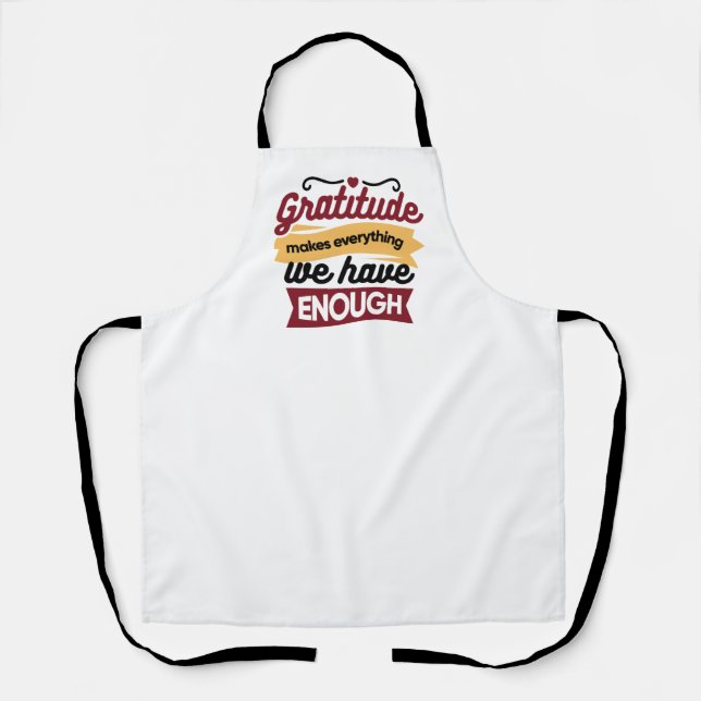Faith and Gratitude Artwork – Uplifting Christian  Apron (Front)