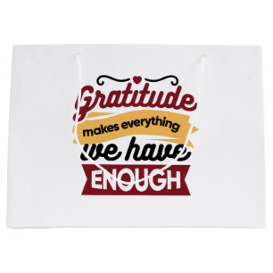 Faith and Gratitude Artwork – Uplifting Christian  Large Gift Bag